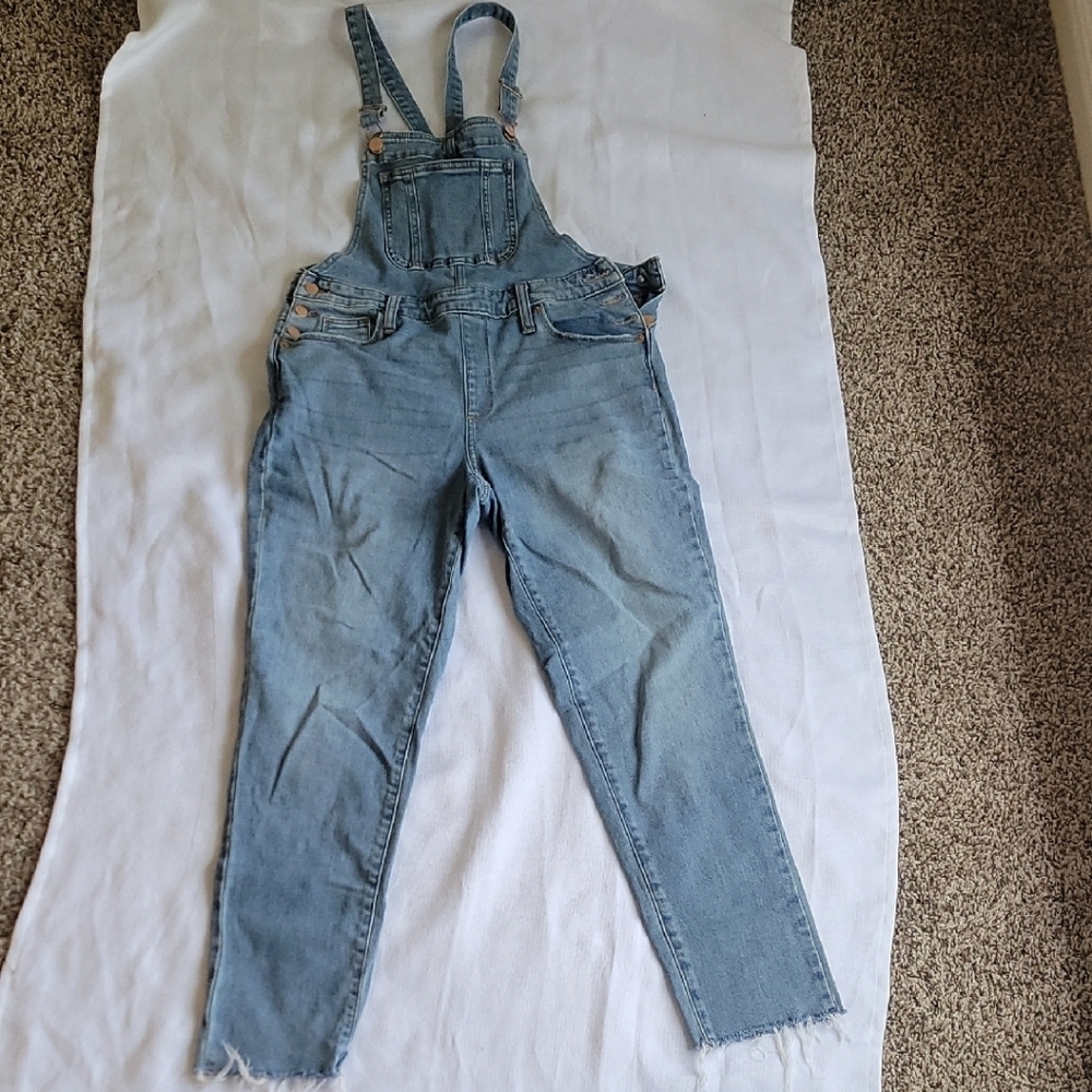 Universal Thread Blue Denim Overalls Adjustable Straps Size Size 4/27